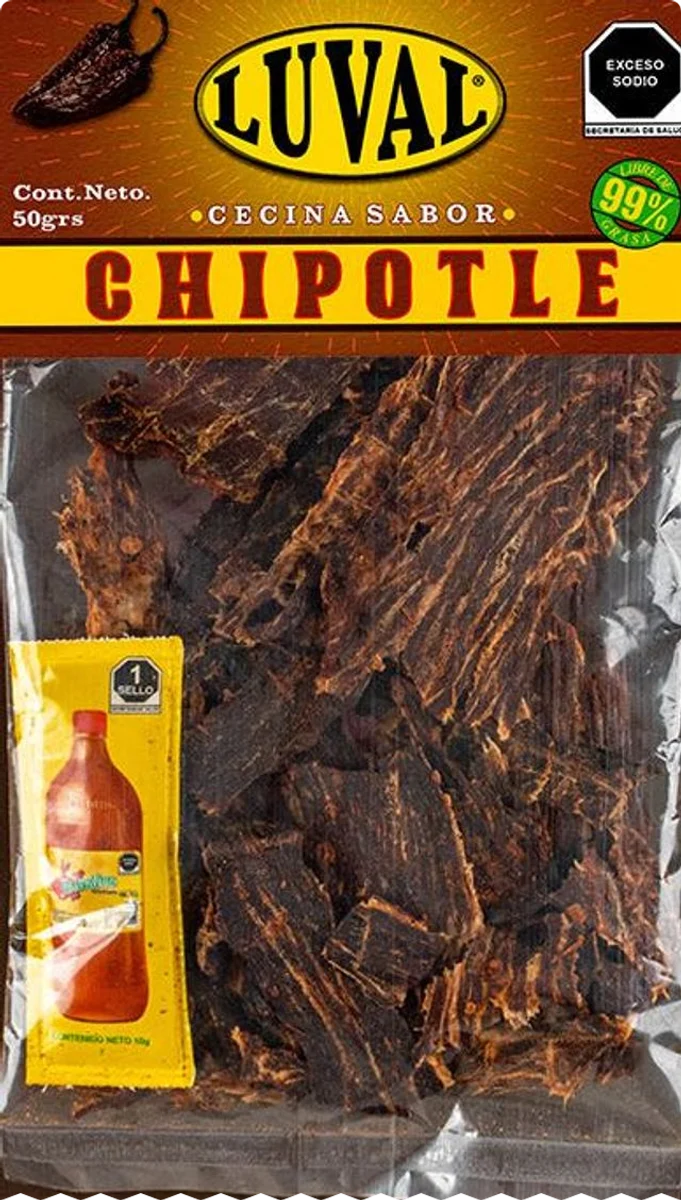 Empaque de cecina sabor Chipotle, 50 g