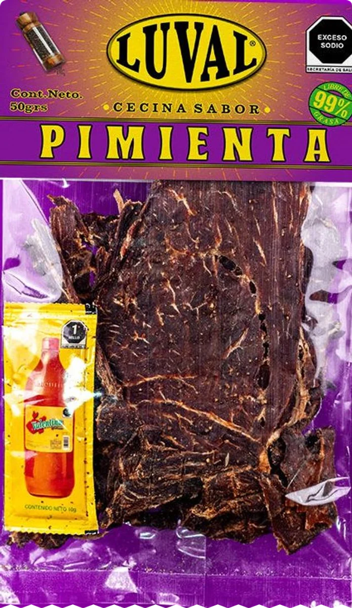 Bolsa de cecina sabor Pimienta, 50 g